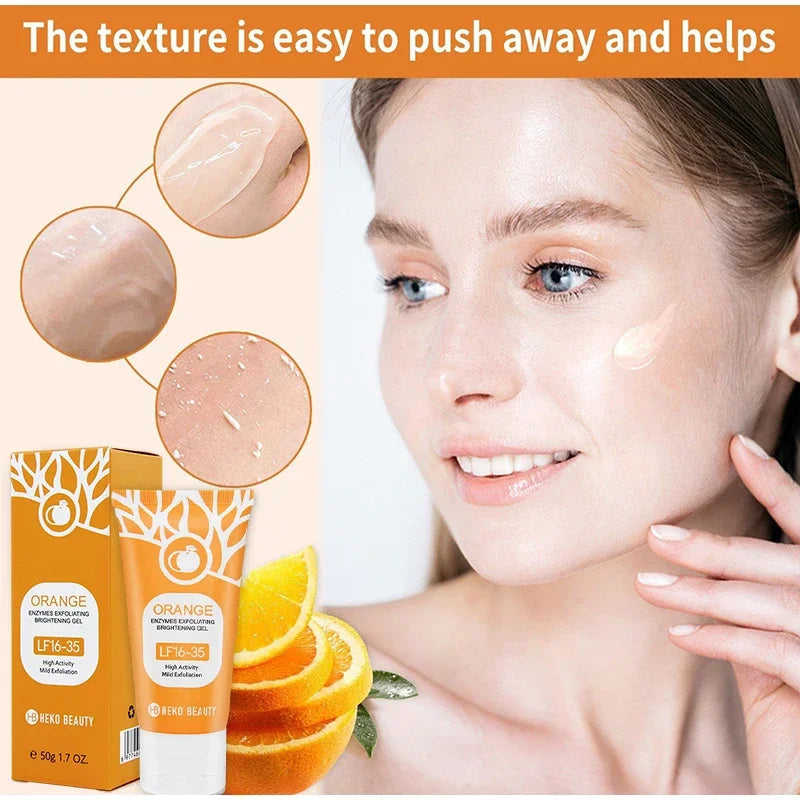 Orange Exfoliating Gel 100g | Deep Pore Cleanser & Skin Brightening Scrubs Treatments Tidesmit