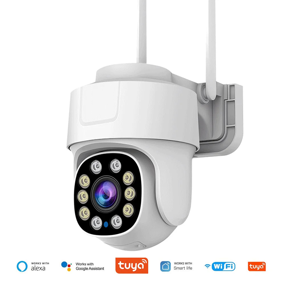 10X PTZ Zoom Wifi Camera Tuya Smart Outdoor Home Security Video Surveillance 5MP Wireless IP Cameras AI Automatic Human Tracking