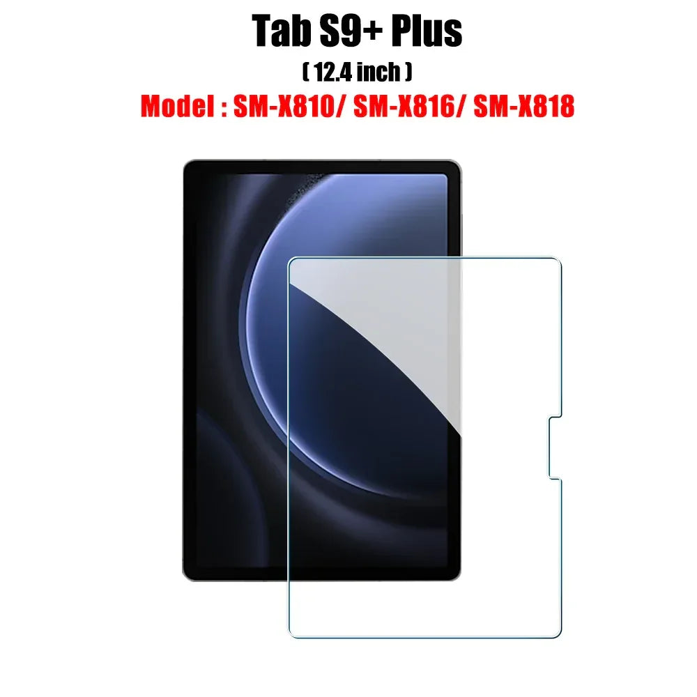 Samsung Galaxy Tab Tempered Glass Screen Protector - 9H Anti-Scratch Film Tab S9 Plus Tidesmit