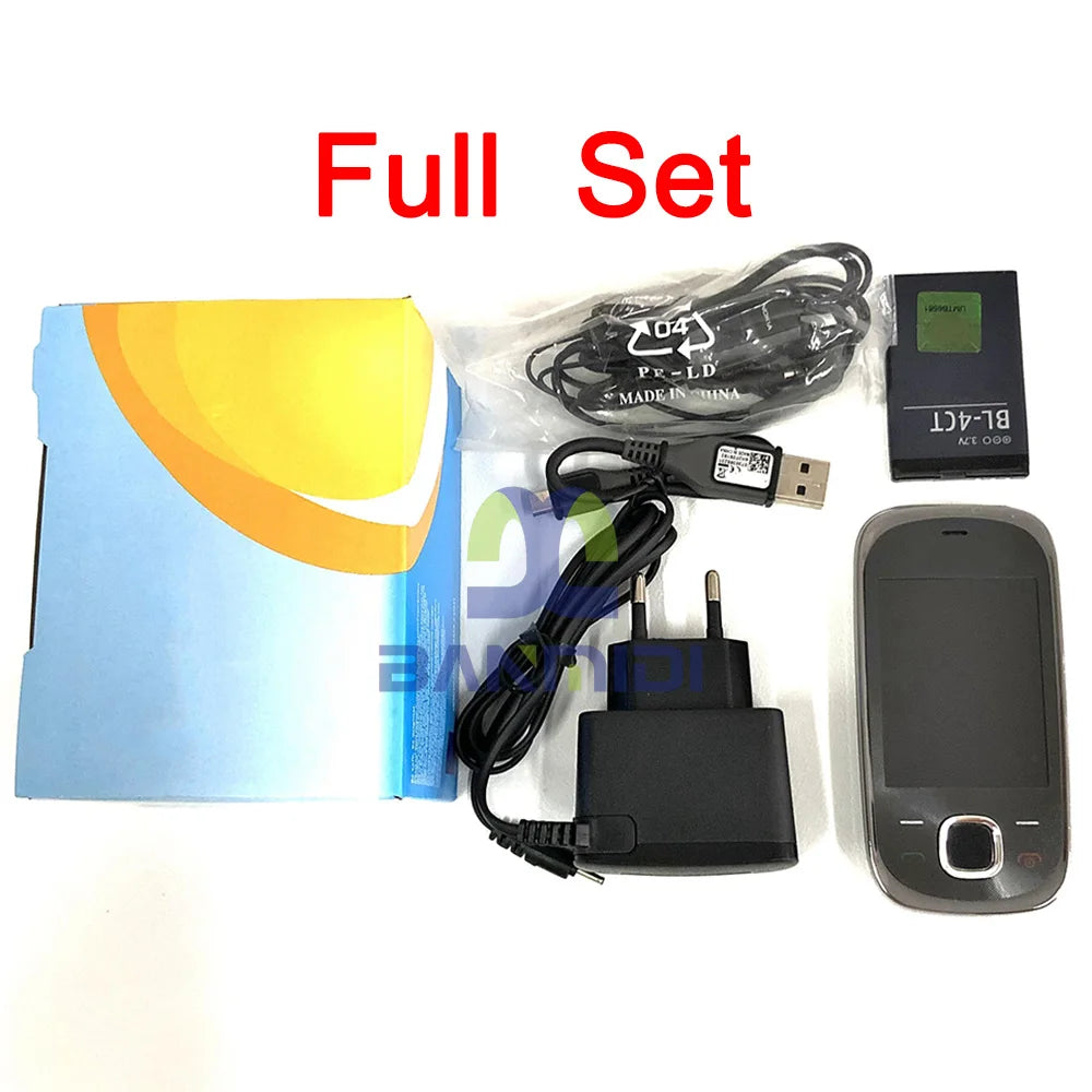 Original 7230 Mobile Cell Phone Unlocked English Russian Hebrew Arabic Keyboard 2G 3G GSM Cellphone. Made in Finland