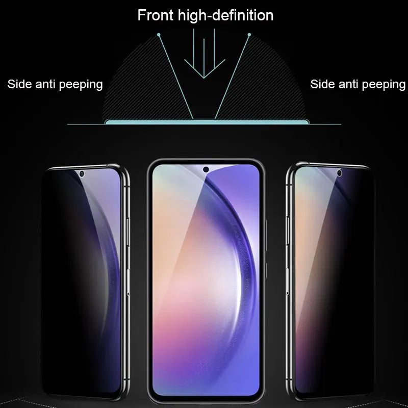 2Pcs Privacy Screen Protector for Samsung Galaxy A52 A53 A13 A52S A32 A02S A03S A12 A72 A22 A33 A73 5G Anti-spy Tempered Glass AE Tidesmit