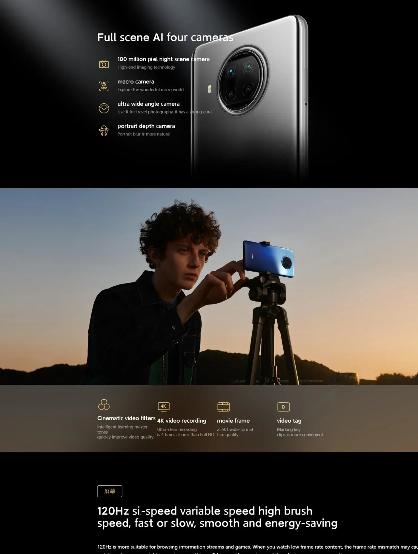 Xiaomi Global Firmware Redmi Note 9 Pro 5G Smartphone 108MP 4820mAh Qualcomm Snapdragon 750G 6.67-inch 33W used phone Tidesmit