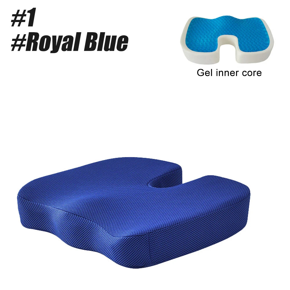 Gel Seat Cushion for Office Chair - Ergonomic Orthopedic Tidesmit Massage Cushion 1-Royal Blue Tidesmit