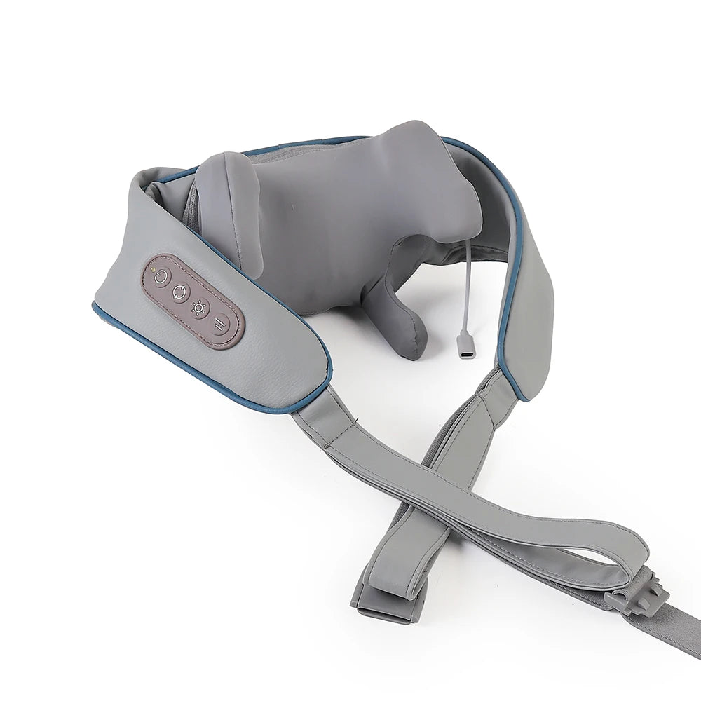 Wireless Neck and Back Massager | Deep Tissue Relaxation Therapy Relaxation Treatment GRAY Tidesmit