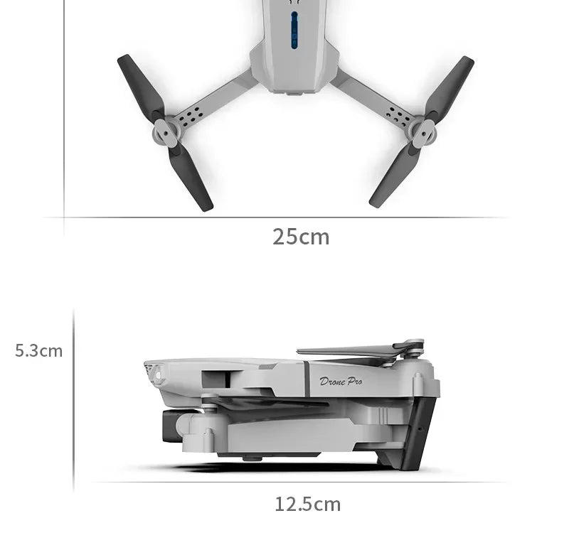 4K Camera Drone Foldable Quadcopter with Dual Wide Angle Lens Tidesmit