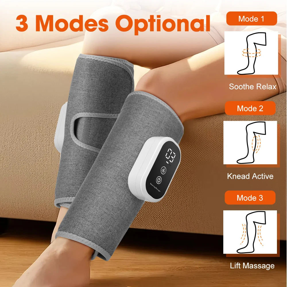 Electric Calf Massager with Heat – Rechargeable Wireless Muscle Relief Body Shaping Massage Equipment Tidesmit