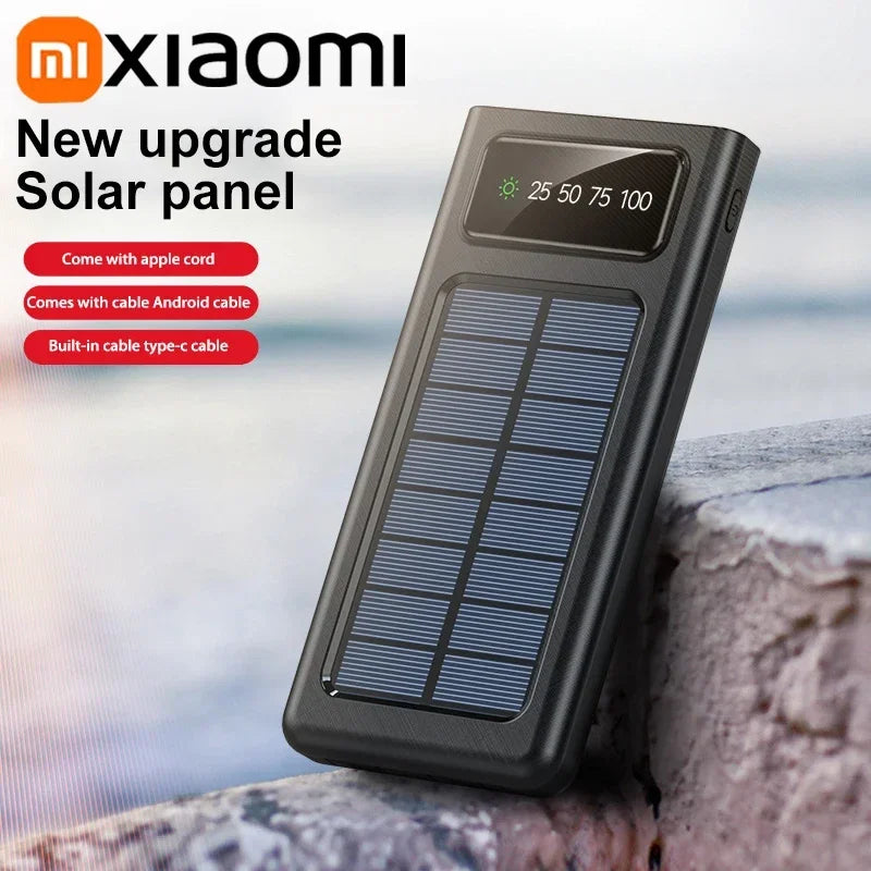 Portable Fast Charging Power Bank 80000mAh - 200000mAh with 4 Cables Tidesmit