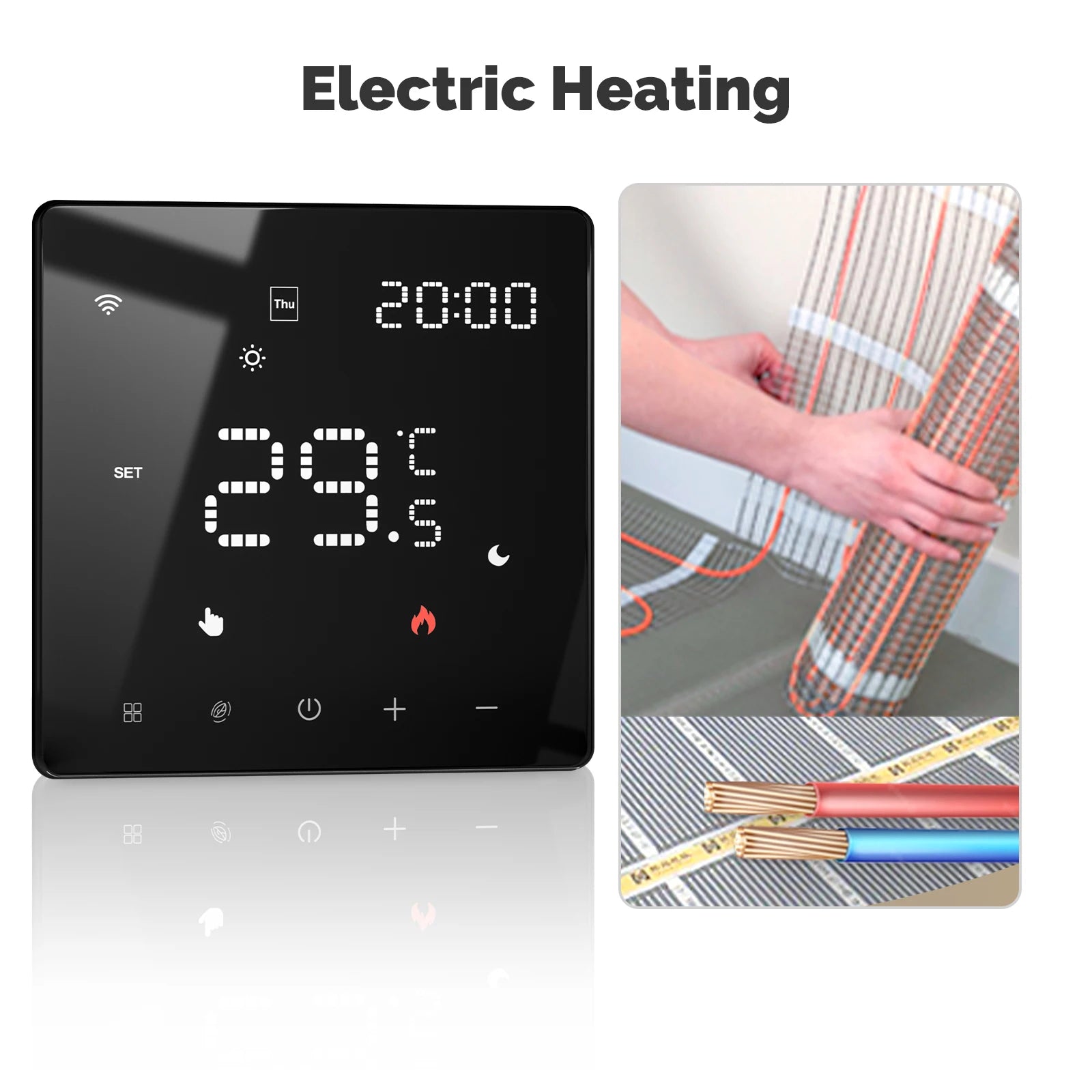 MOES Smart Tuya ZigBee WiFi Thermostat Programmable Controller Water Boiler Electric Heating Works with Alexa Google Assistant