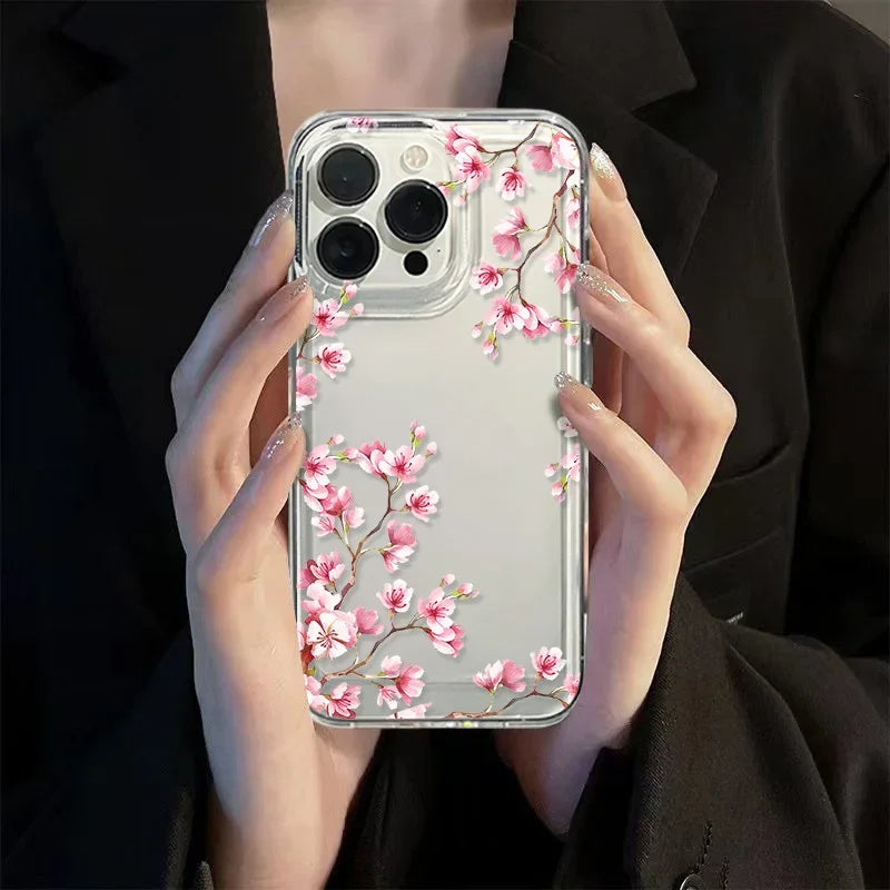 Flower Art iPhone 16 Case - Slim Shock-Absorbing Protective Cover Tidesmit