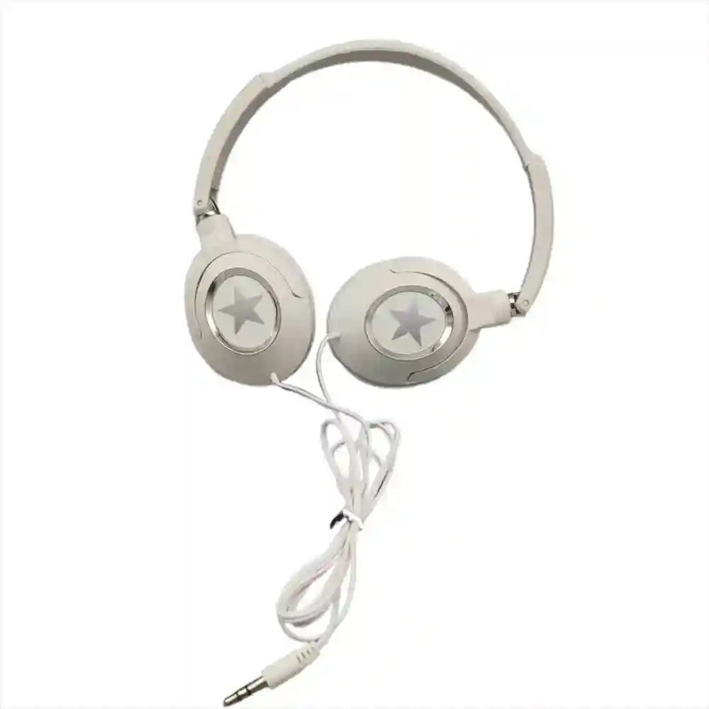 Over-Ear Wired Headphones with Active Noise Cancellation and HiFi Bass White Tidesmit