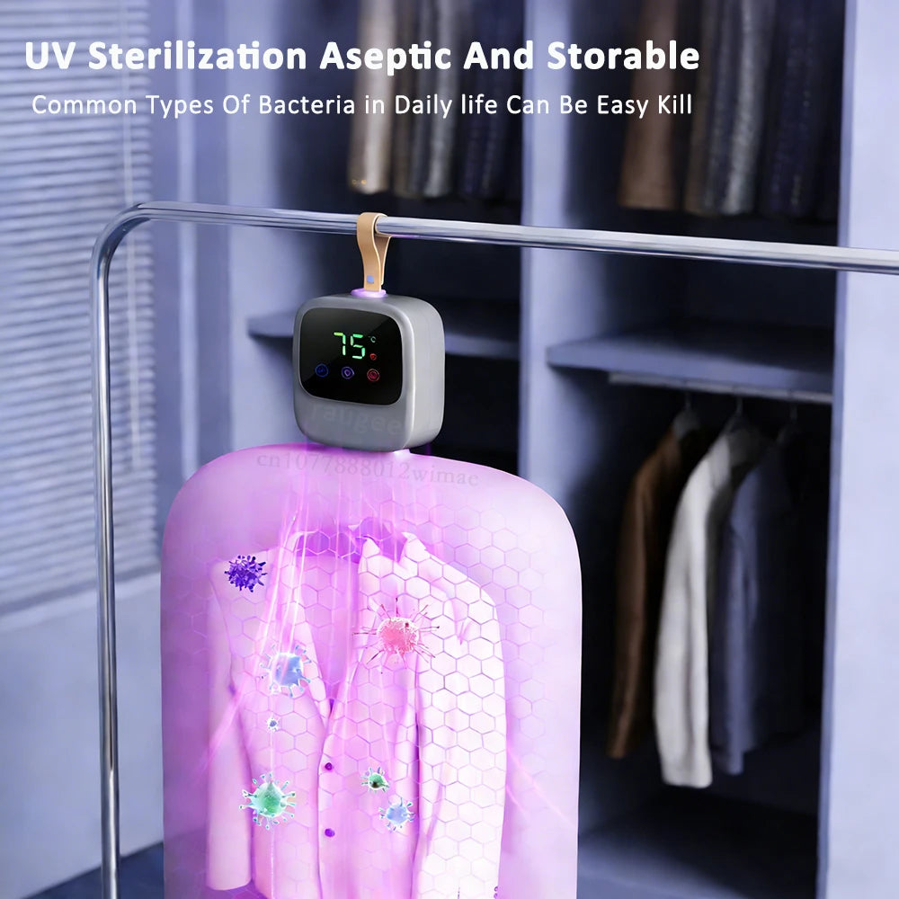 Tidesmit portable electric clothes dryer with folding design and UV sterilization feature for compact laundry care