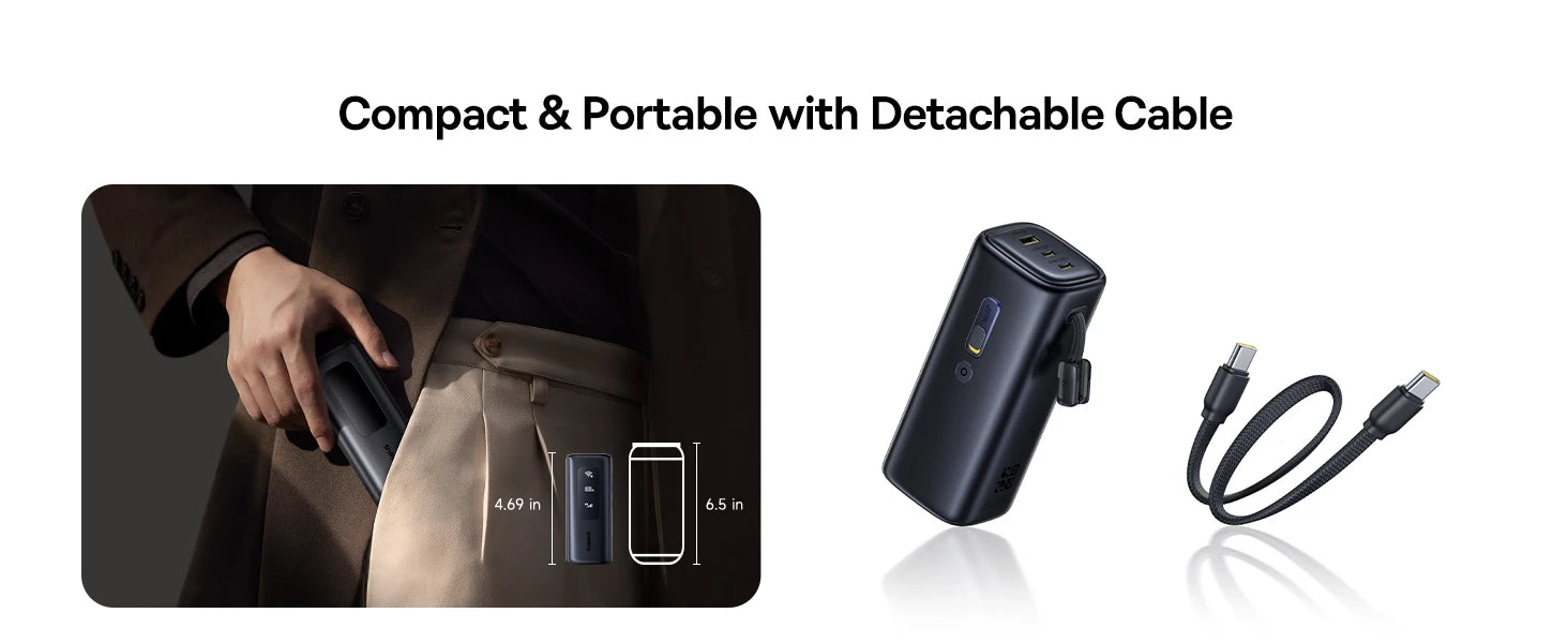 4G MiFi Power Bank 20000mAh 67W Fast Charging Portable Charger Tidesmit