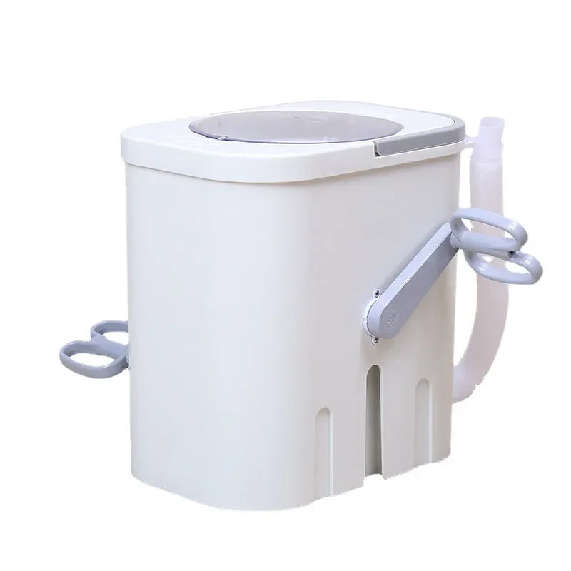Tidesmit manual laundry and shoe washing machine, compact portable pedal-powered washer for infant and kids clothes
