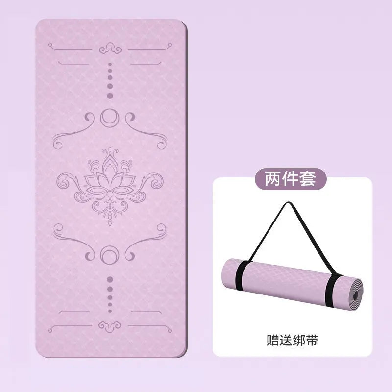 1850  800 10mm NEW  Wide Tpe Yoga Mat Thickened Non-slip Silent Sports Skipping Rope Dance Mat