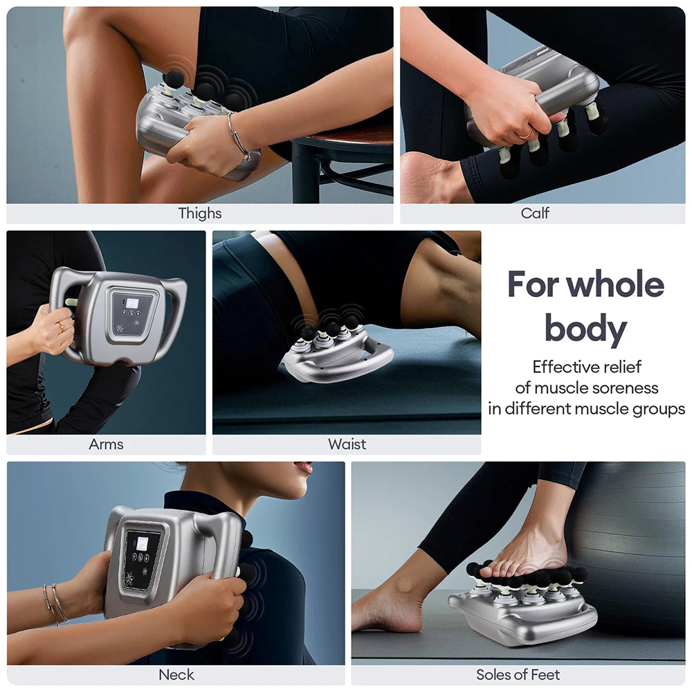 Fascia Massage Gun - 99 Strength Levels Portable Body Massager Relaxation Treatment Tidesmit