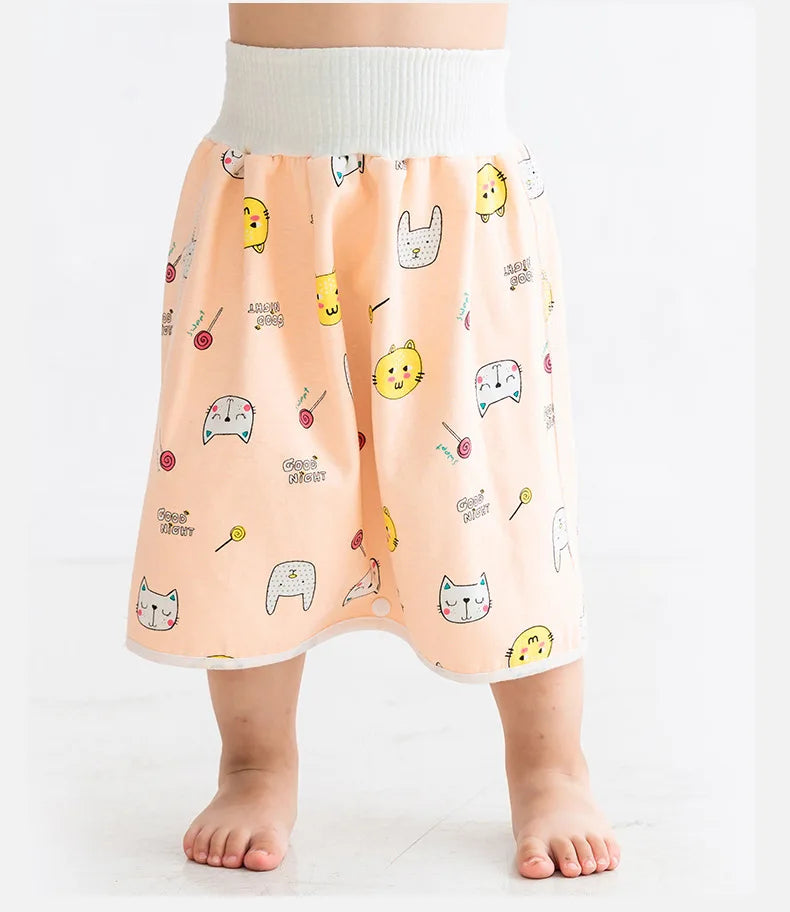 Baby Diaper Pants Waterproof Skirt Cloth Diapers Infant Leak-proof Urine Training Pants Kids Nappy Sleeping Bed Potty Trainining