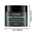 YOUNGCOME Tallow Face Cream Deep Nourish Fade Lines Anti Aging Brighten Improve Dryness Tallow Facial Moisturizing Cream