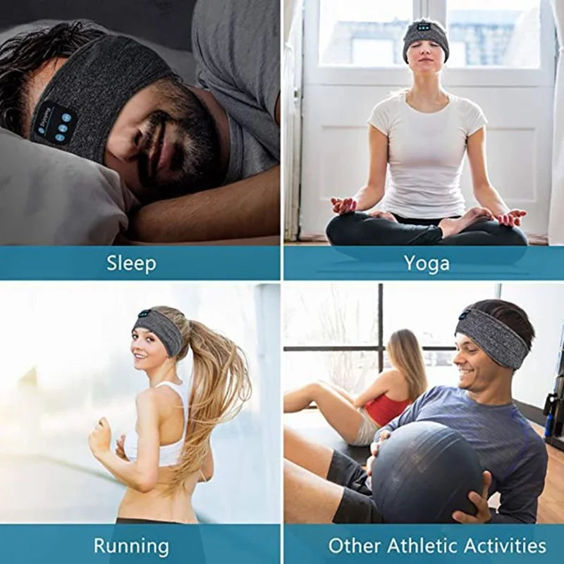 Wireless Sleep Headphones Headband - Breathable Soft Bluetooth Fabric Tidesmit