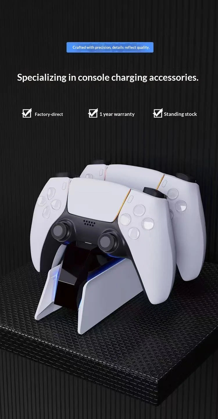 PS5 DualSense Charging Station: Fast Dual Dock for Sony Controllers Tidesmit