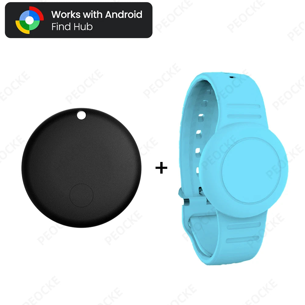 Waterproof Smart Tag Bracelet for Kids-Soft Silicone For Android Tracker Tag With Watch Band Case Cover, Lightweight GPS Tracker