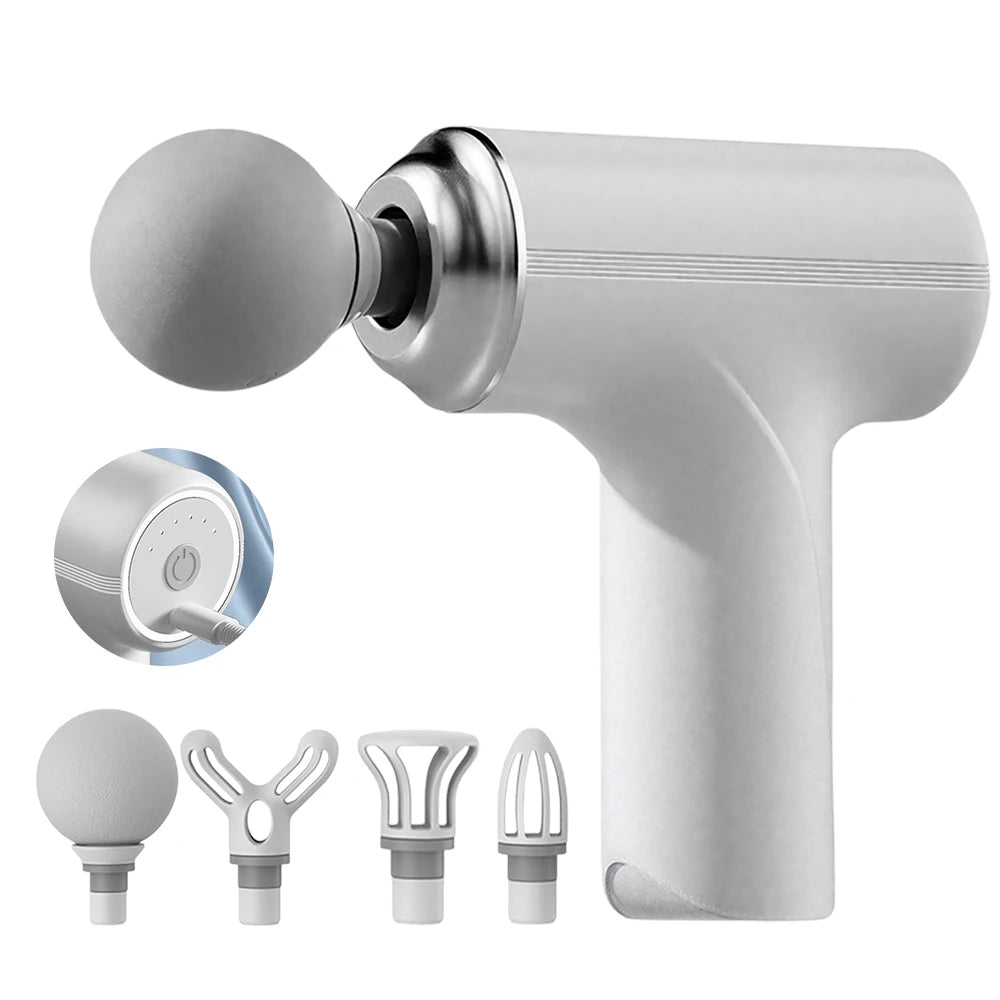 Portable Massage Gun: Deep Tissue Electric Massager for Muscle Relief Back Massage Instrument Tidesmit