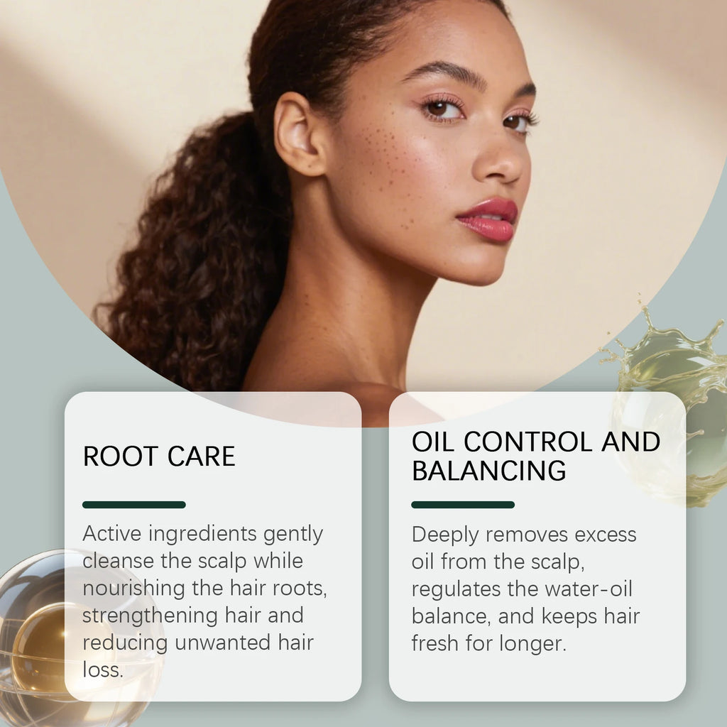 HOEGOA Triangle Herbal Nourishing Shampoo Bar Clean Scalp Reduce Loss Strengthen Hair Control Water-oil Balance Repair Damaged