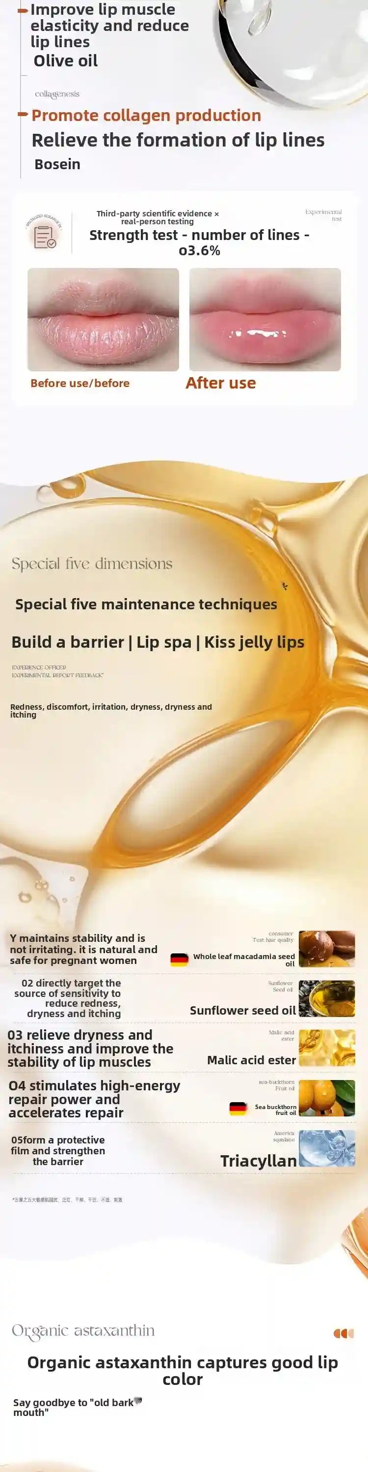 Lip Care Moisturizing Balm - Advanced Anti-Line Treatment by Tidesmit Lip Care Tidesmit