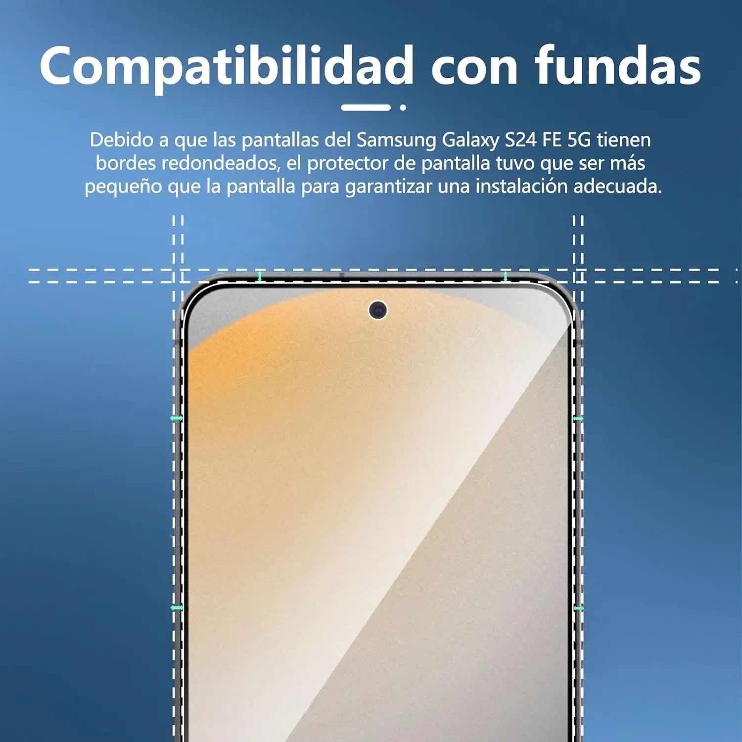 Samsung Galaxy S24 FE Screen Protector, 9H Tempered Glass, Case-Friendly Tidesmit
