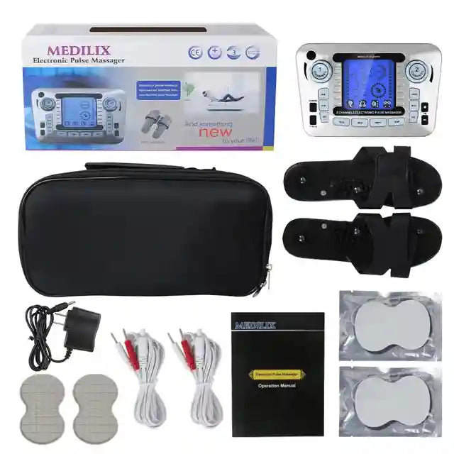 Eye Massage Instrument: Heat Therapy & Electric Pulse Relief Device Eye Massage Instrument US SET WITH SHOE Tidesmit