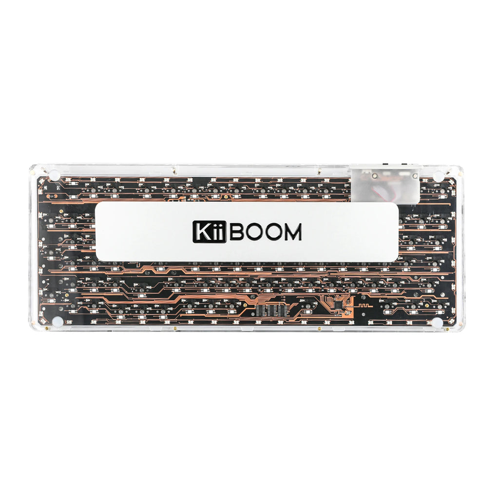 KiiBOOM Phantom 98 98-key Hot-swappable Wired/Bluetooth5.0/2.4GHz Wireless Acrylic Gasket Mechanical Keyboard