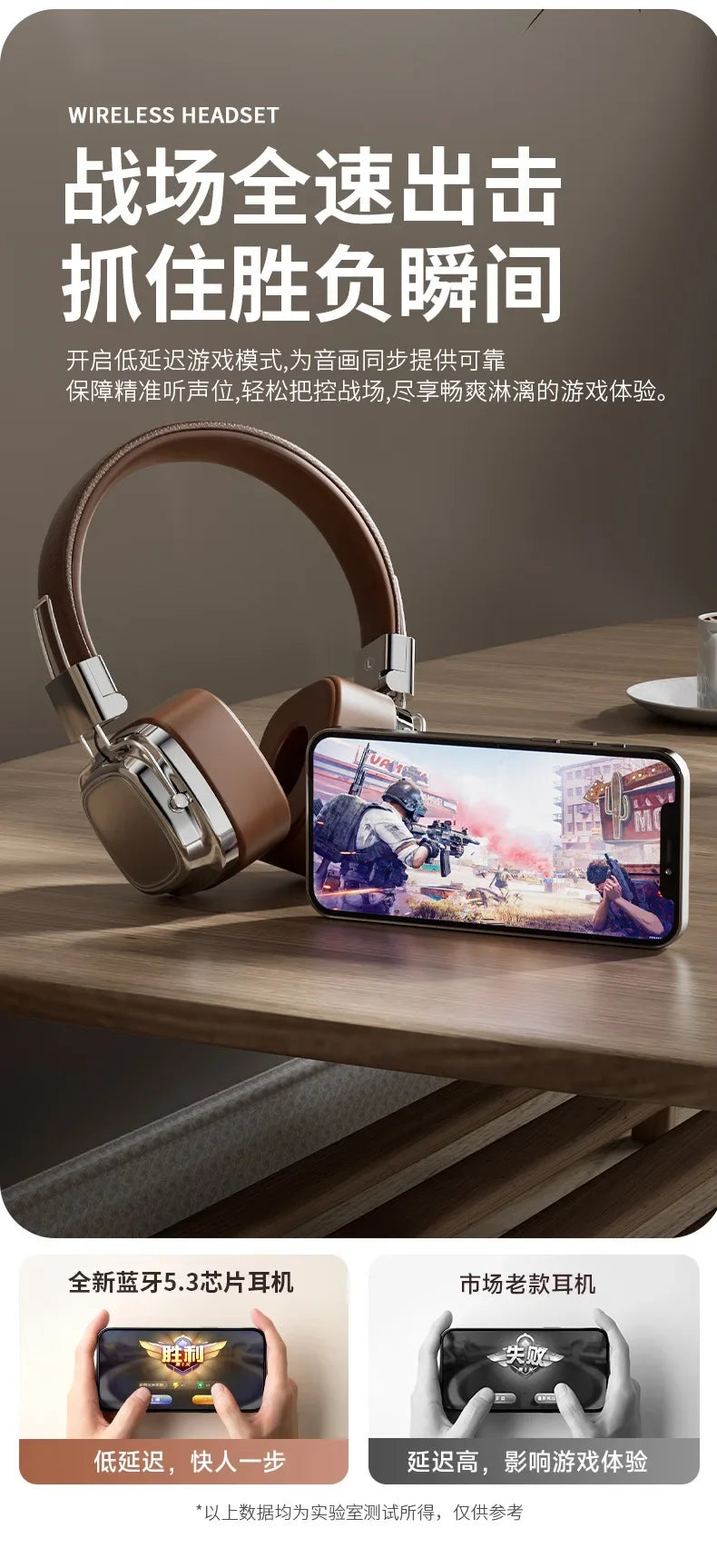 Wireless Headphones with Retro HIFI Sound - Tidesmit C Model Tidesmit
