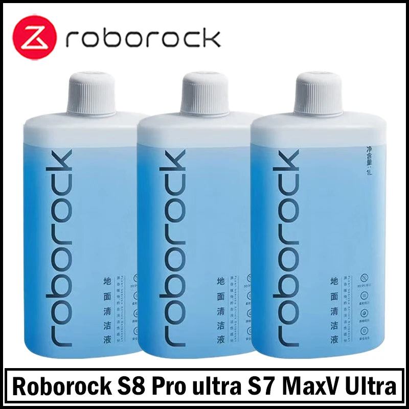 Tidesmit 1L floor cleaning solution for Roborock S8 Pro Ultra, S8 MaxV Ultra, Q Revo, and Qrevo Curv robot vacuums