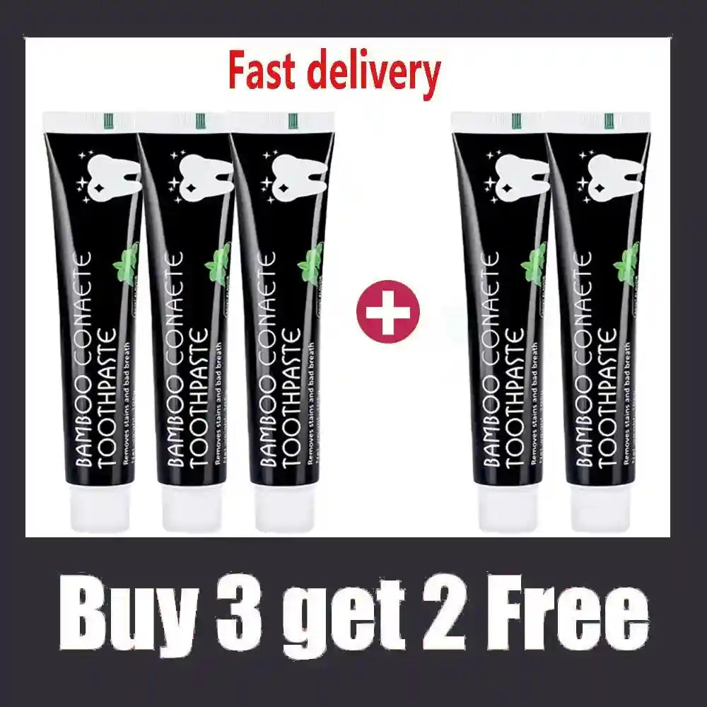 Tidesmit bamboo charcoal teeth whitening toothpaste for stain removal and fresh breath oral care