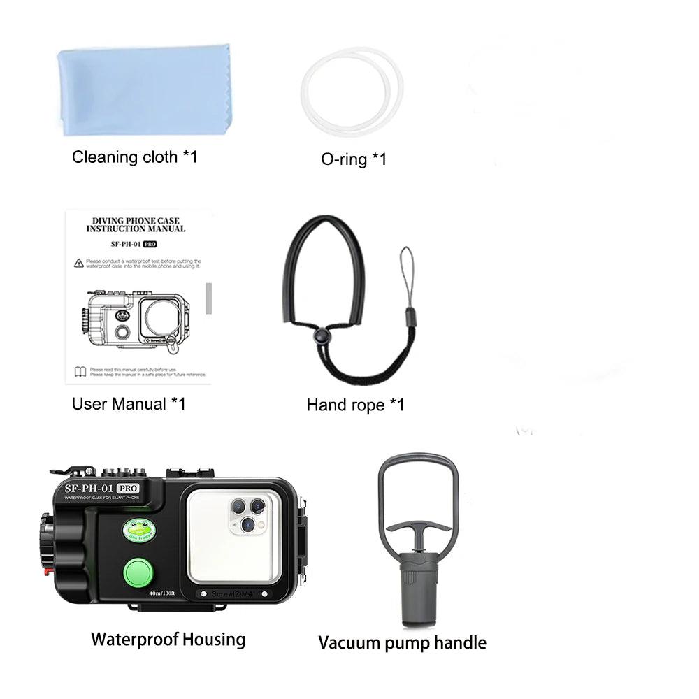 Universal Waterproof Phone Case - 40M Professional Diving Housing 01PRO case Tidesmit