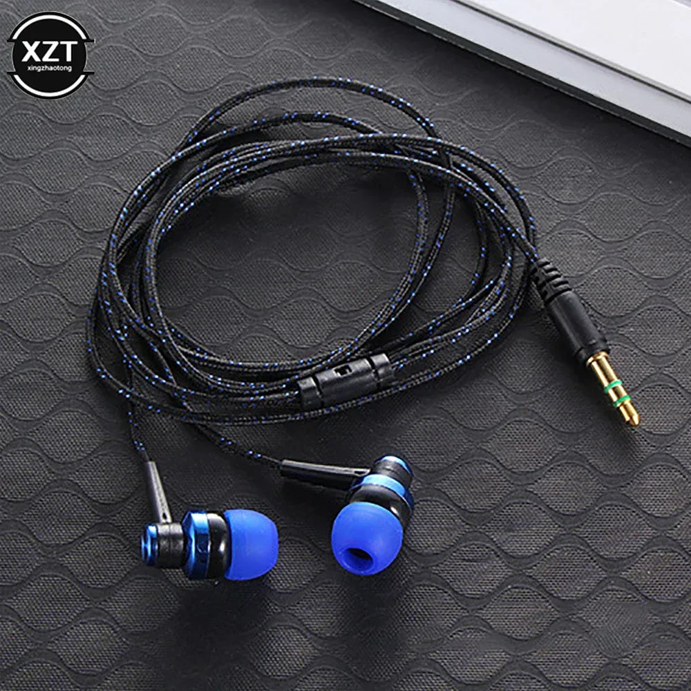 Wired Earphones with Mic, 3.5mm Nylon Braided Cord by Tidesmit Tidesmit