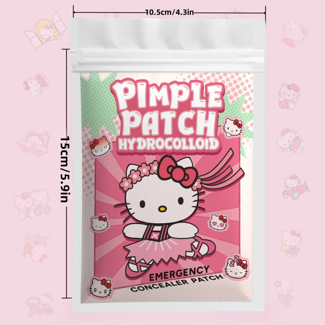 48/120PCS hello kitty Acne patches, facial acne patches, hydrogel acne removal patches, concealer