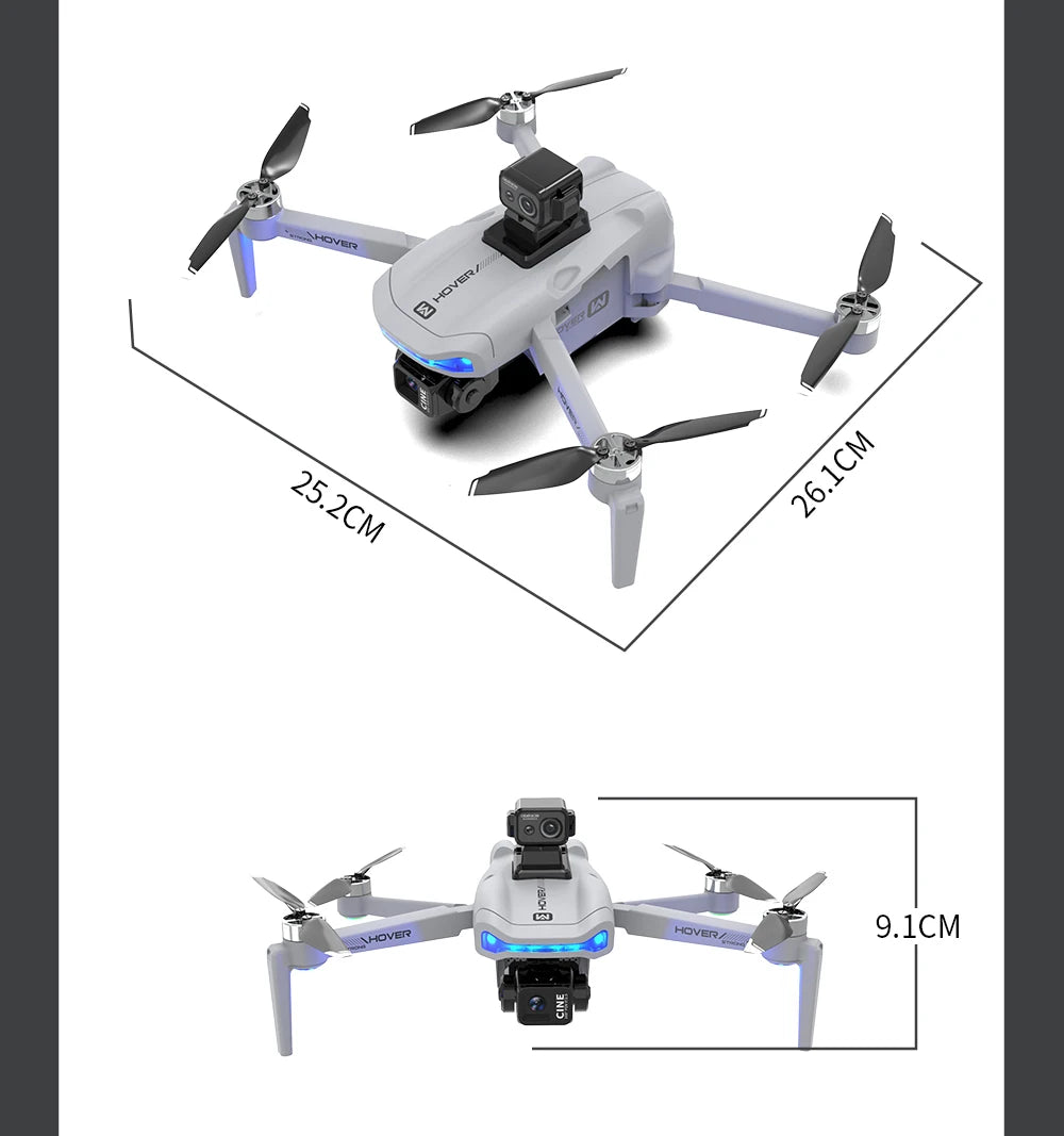 4K Camera Drone with 3-Axis Gimbal and Obstacle Avoidance - X40 PRO Tidesmit