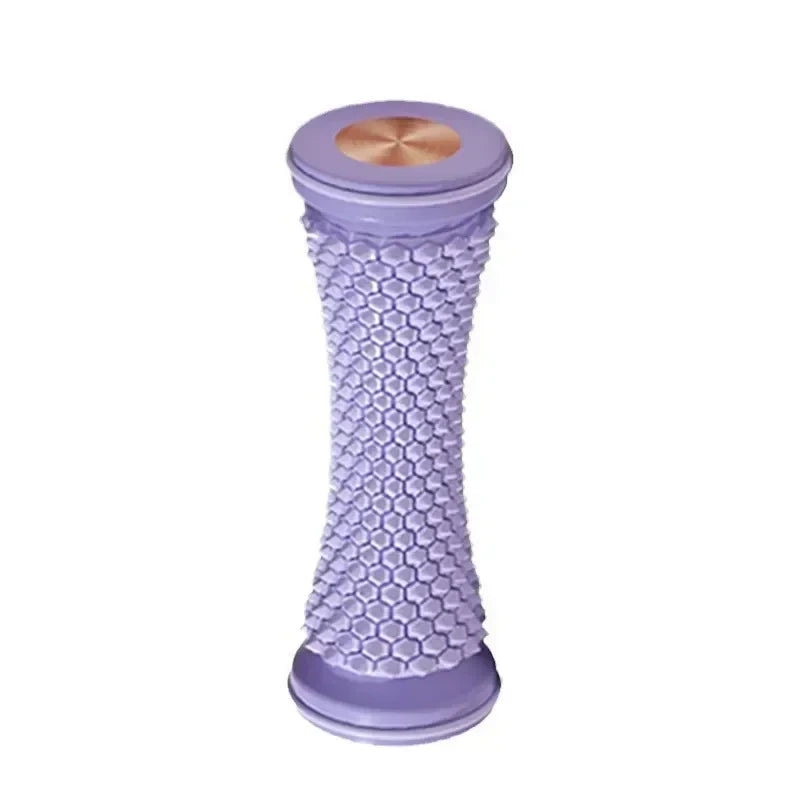 Foot Roller Massager for Plantar Fasciitis Relief - Silver Steel Relaxation Treatment Tidesmit