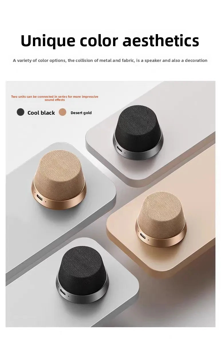 Waterproof Mini Sound Portable Magnetic Speaker White Noise Machine Tws Connected Speaker With Magnetic Phone Stand