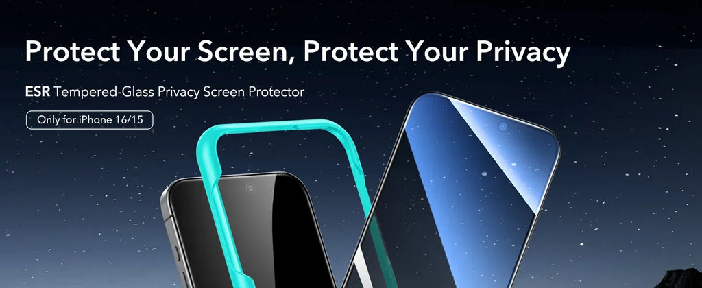 iPhone 16 Pro Max Privacy Tempered Glass Screen Protector (3 Pack) Tidesmit