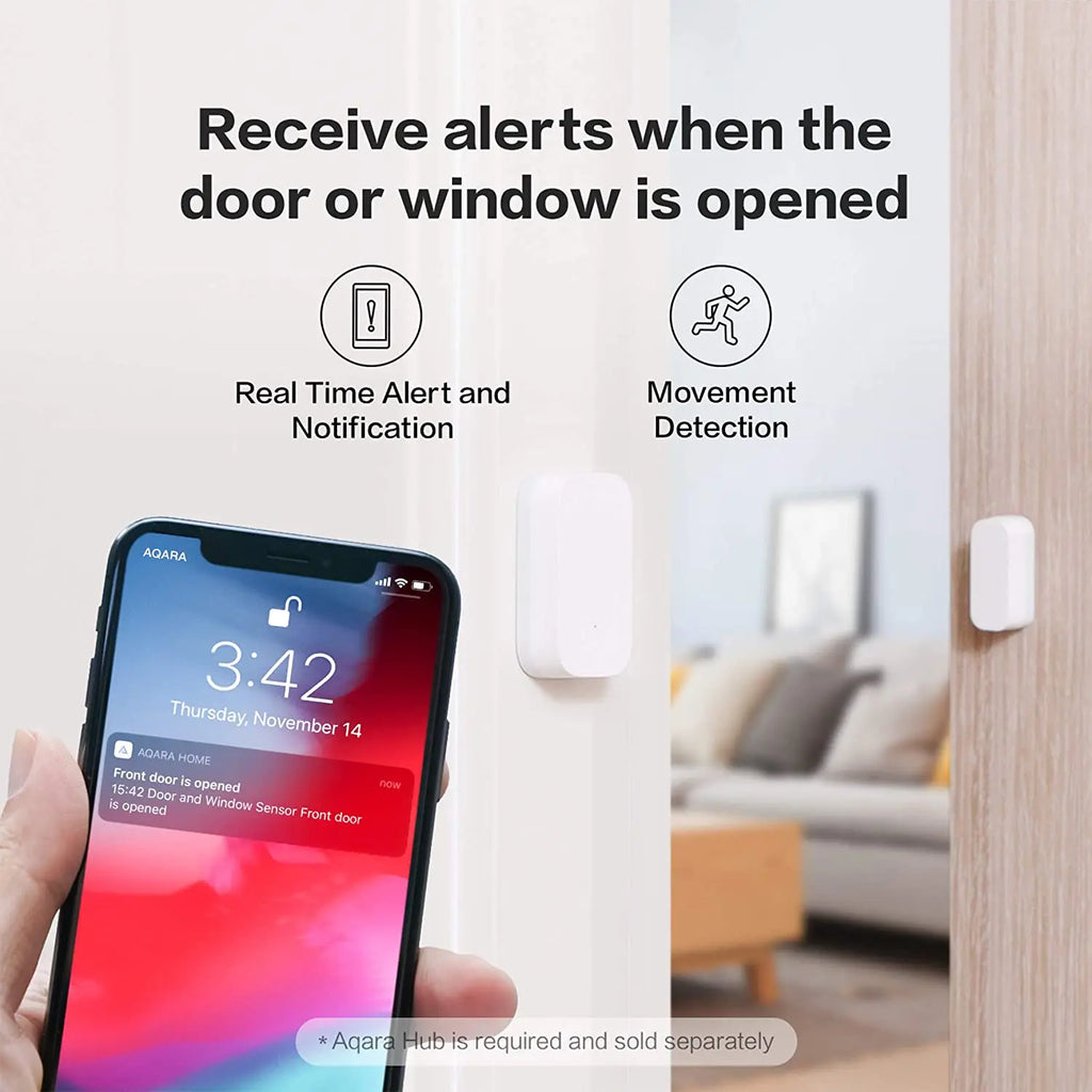 24H Shipping Aqara Window Door Sensor MCCGQ11LM Zigbee Connect Smart Home Security Alarm System Work with Xiaomi & Apple Homekit