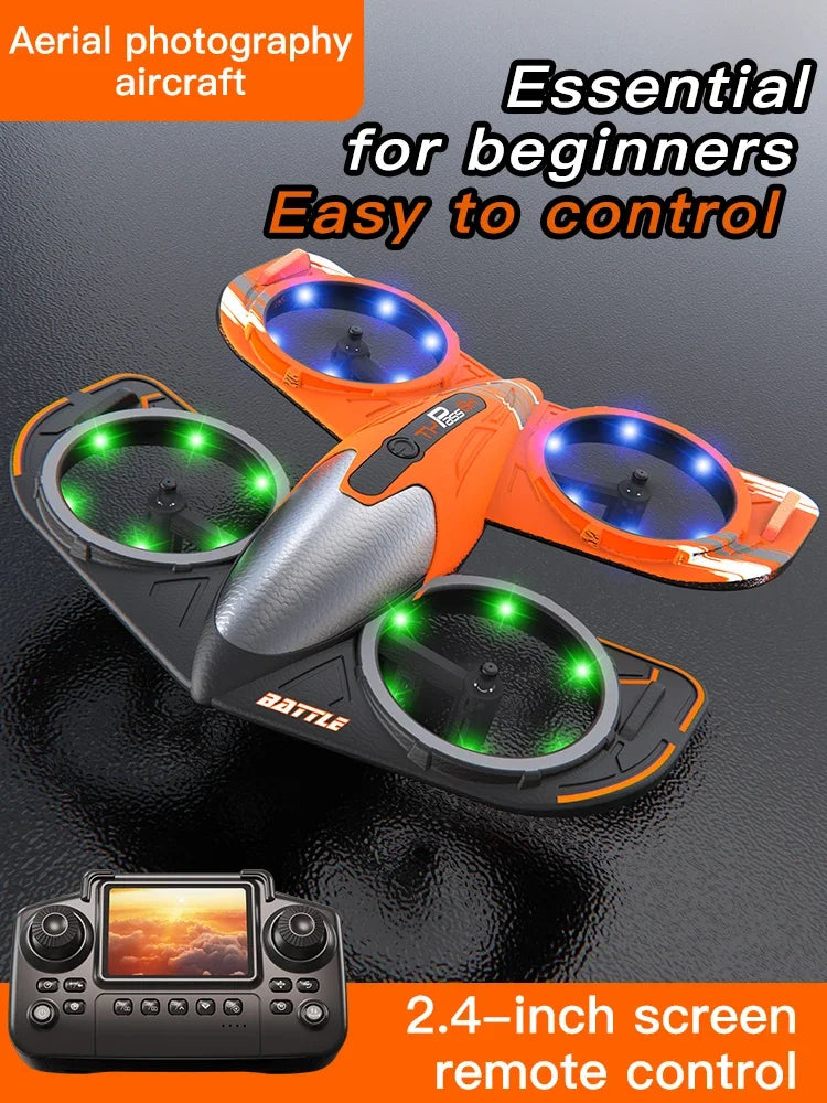 Foldable Camera Drone - Beginner RC Quadcopter with Obstacle Avoidance Tidesmit