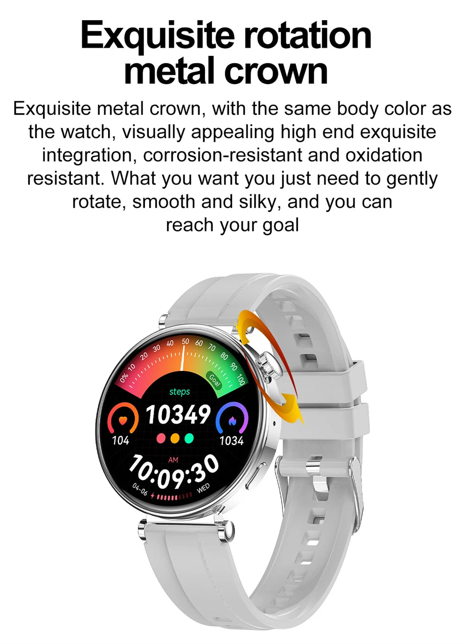 2026 New For Original Watch Mini Women Smartwatch GPS motion trail NFC 466*466 HD Full screen touch Ladies Smartwatch