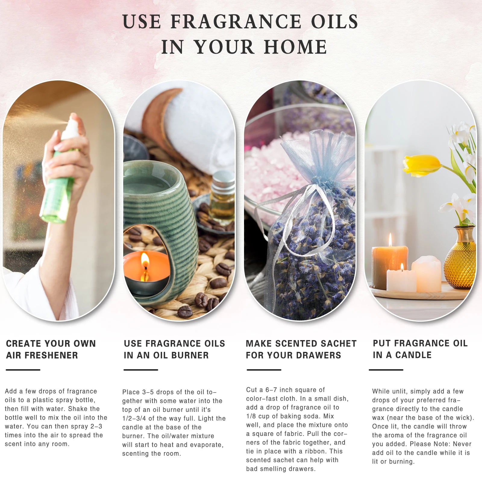 PHATOIL Fruit Fragrance Oils Coconut & Vanilla Lime Mango Strawberry Banana 100ml Aromatherapy Fragrance Oils For Diffuser