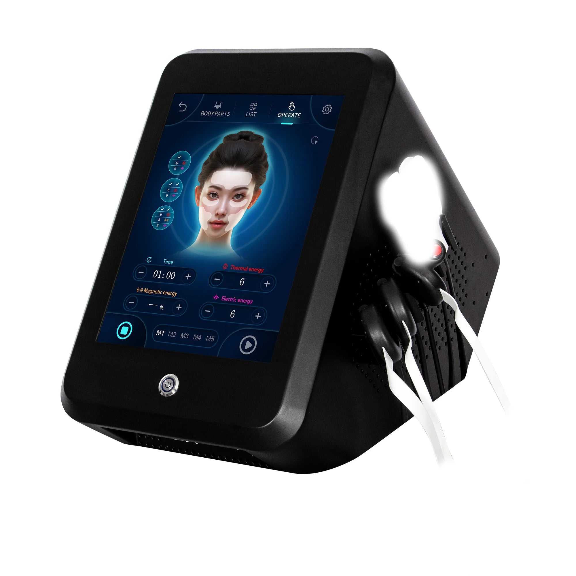 RF Skin Tightening & Face Lift Machine - Pro Sculpting Device Body Shaping Massage Equipment 110V 2 Tidesmit