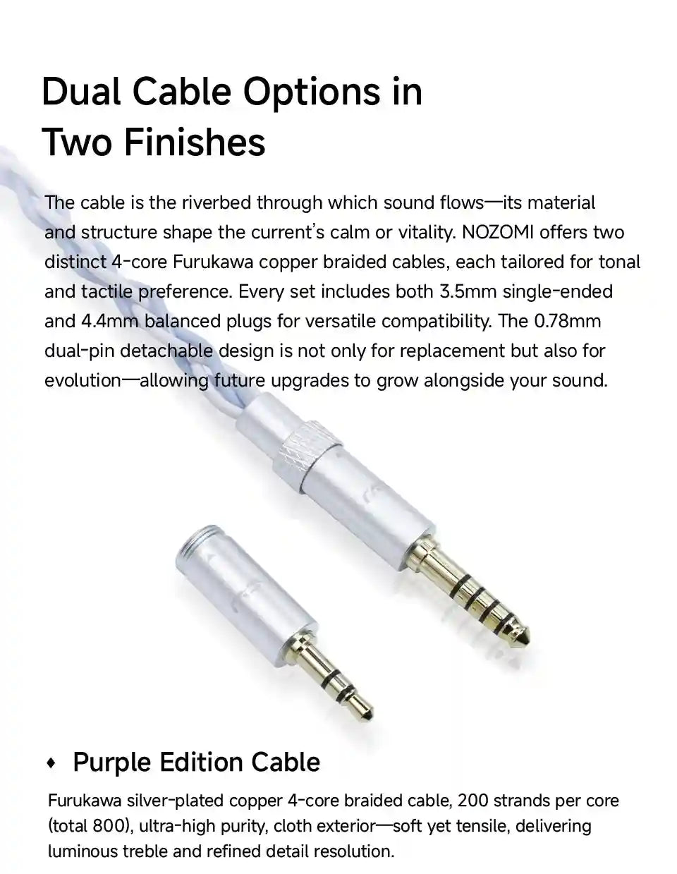 Planar In-Ear Monitors: NOZOMI 3-Unit Interchangeable Nozzle Earbuds Tidesmit