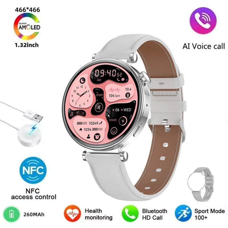 2026 New For Original Watch Mini Women Smartwatch GPS motion trail NFC 466*466 HD Full screen touch Ladies Smartwatch