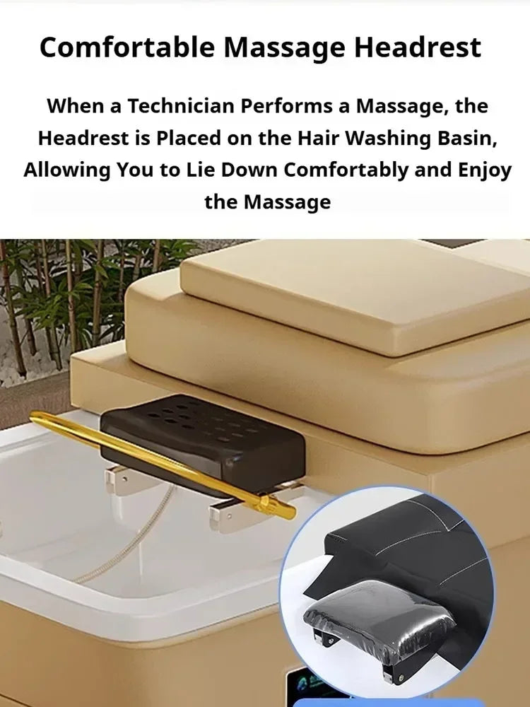 Thai Massage Table with Integrated Shampoo Basin and Water System Massage Chairs Tidesmit