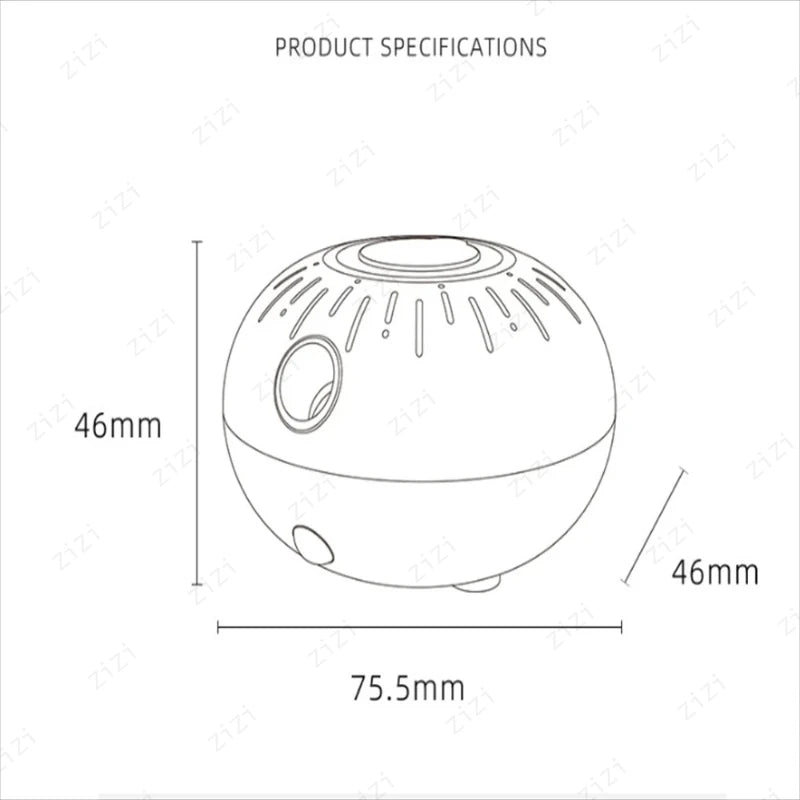 Pure Essential Oil Bubble Waterless Aromatherapy Machine Wireless Induction Portable Atomization Aromatherapy Machine