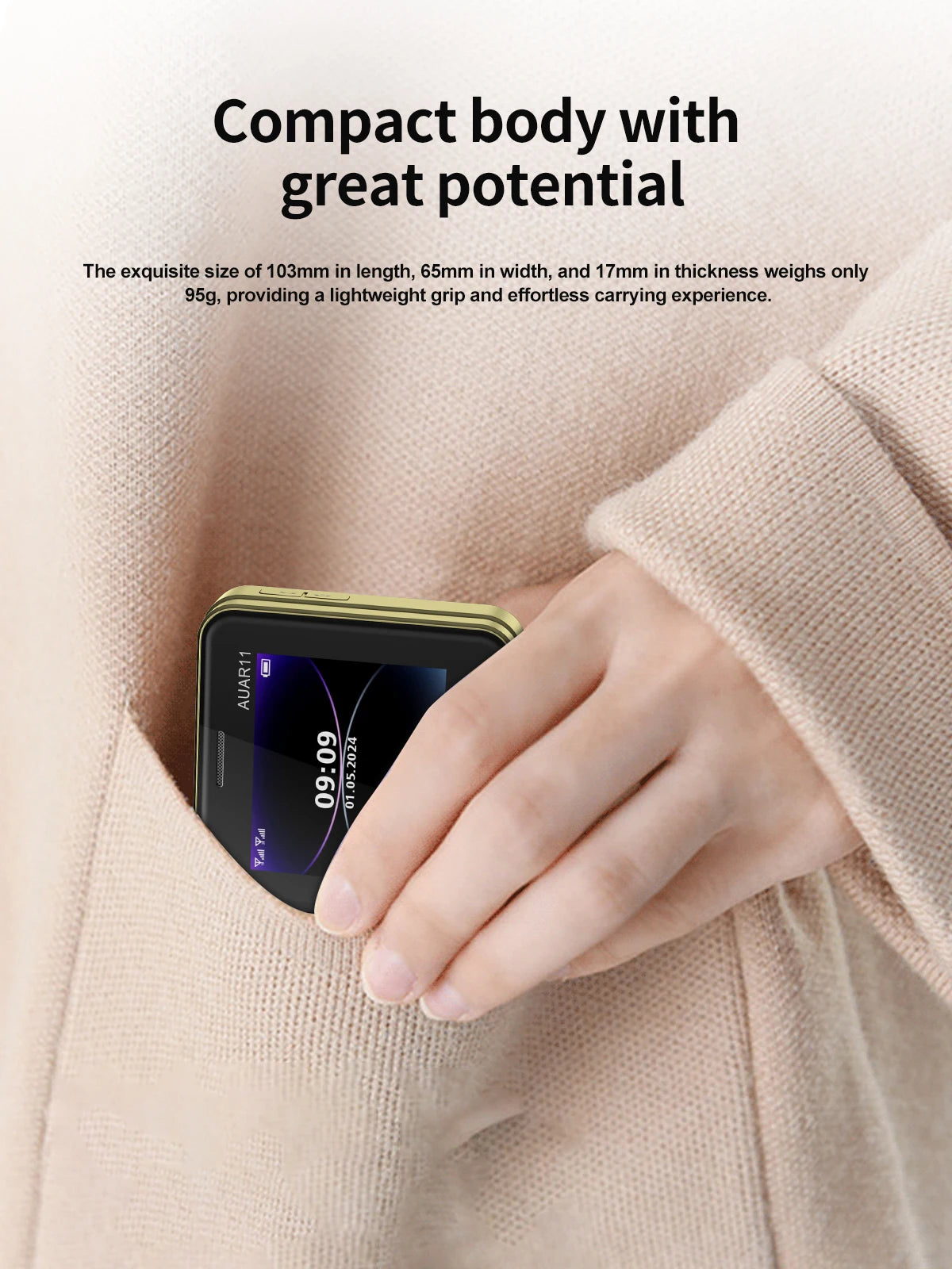 Low Price Sale SERVO AUAR11 2G GSM Rotate Screen Dual SIM Speed Dial Magic Voice Flashlight 2.4" Side Slider Square Cellphones